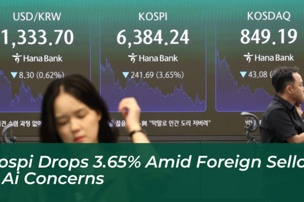 kospi drops 3 65 amid foreign selloff ai concerns Qq3u