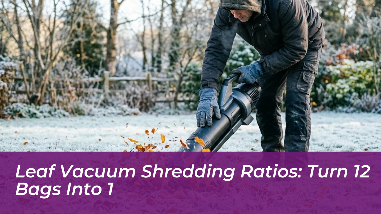 leaf vacuum shredding ratios turn 12 bags into 1 Wj7P