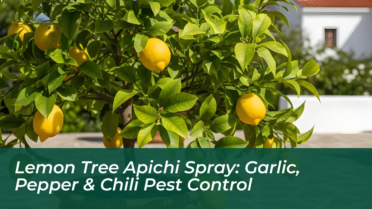 lemon tree apichi spray garlic pepper chili pest control MUrY