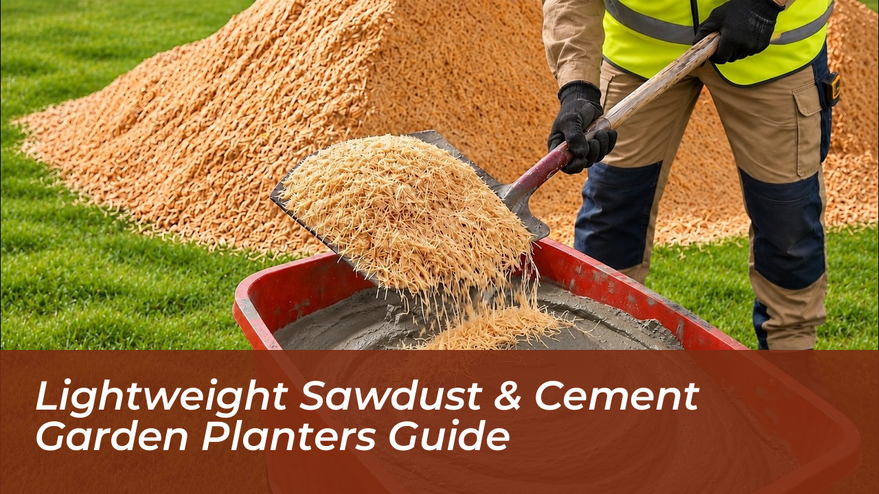 lightweight sawdust cement garden planters guide sWg3