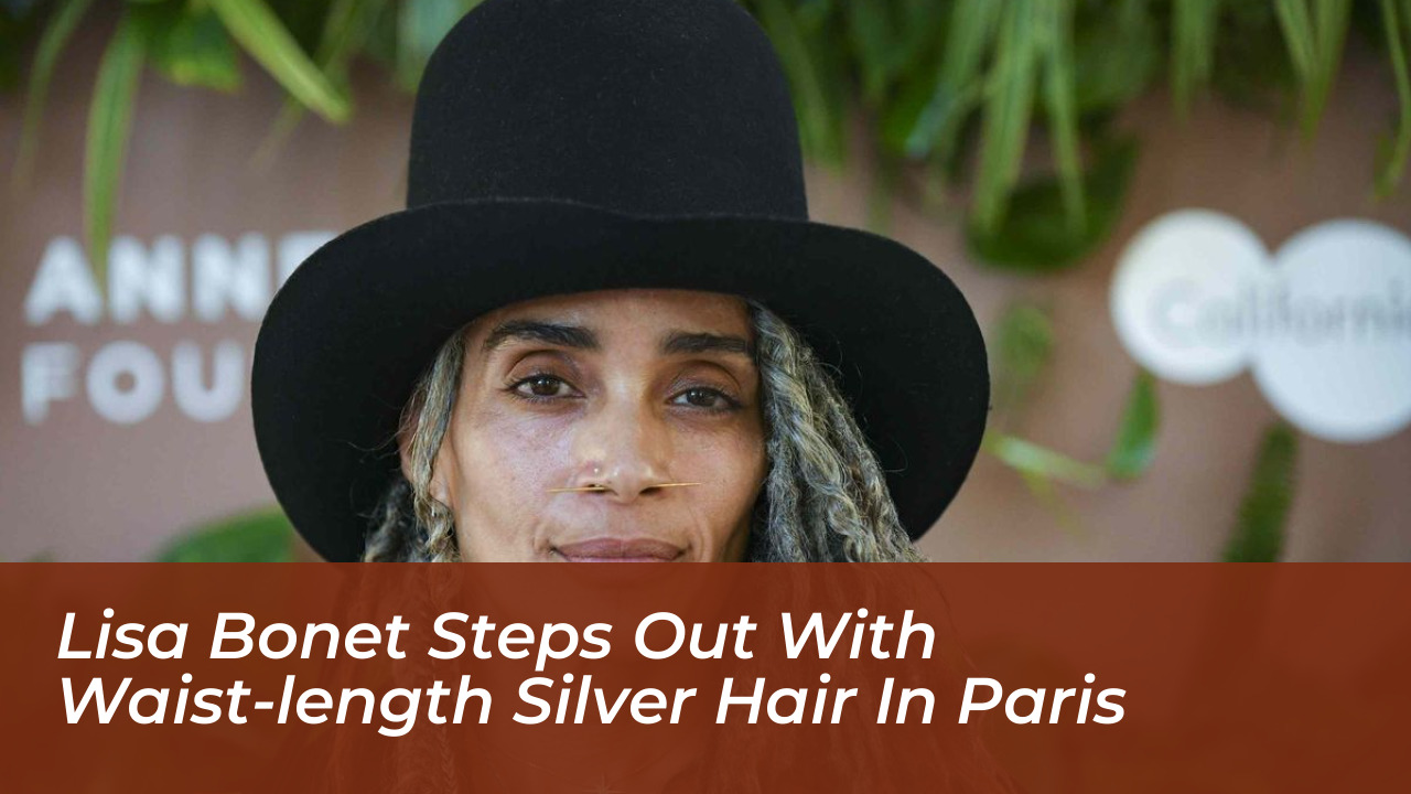 lisa bonet steps out with waist length silver hair in paris Ankh