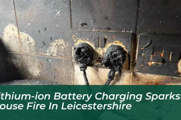 lithium ion battery charging sparks house fire in leicestershire sfOf