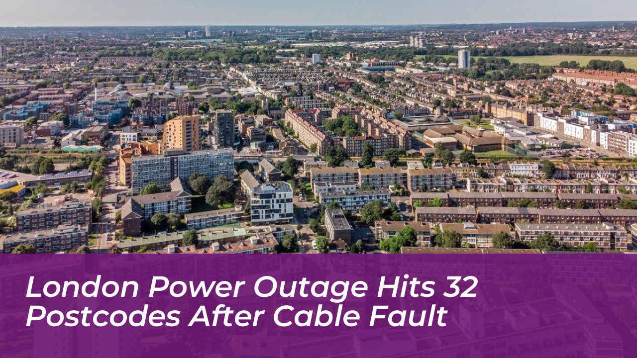 london power outage hits 32 postcodes after cable fault Uas1