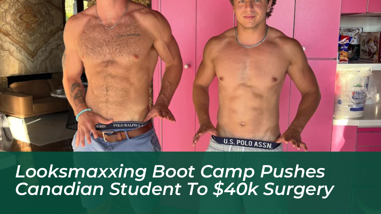 looksmaxxing boot camp pushes canadian student to 40k surgery 9iOM