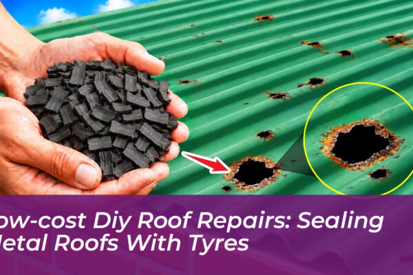 low cost diy roof repairs sealing metal roofs with tyres pWsF
