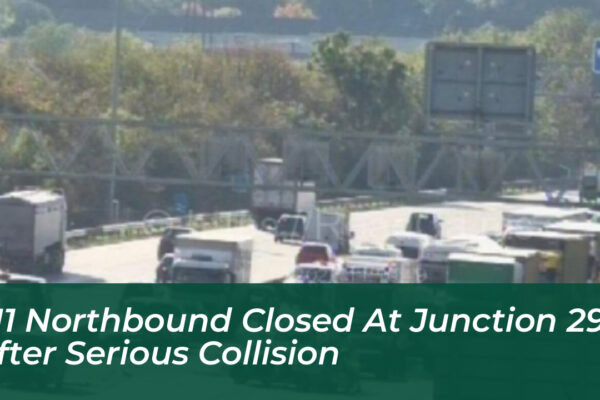 m1 northbound closed at junction 29 after serious collision VXpQ