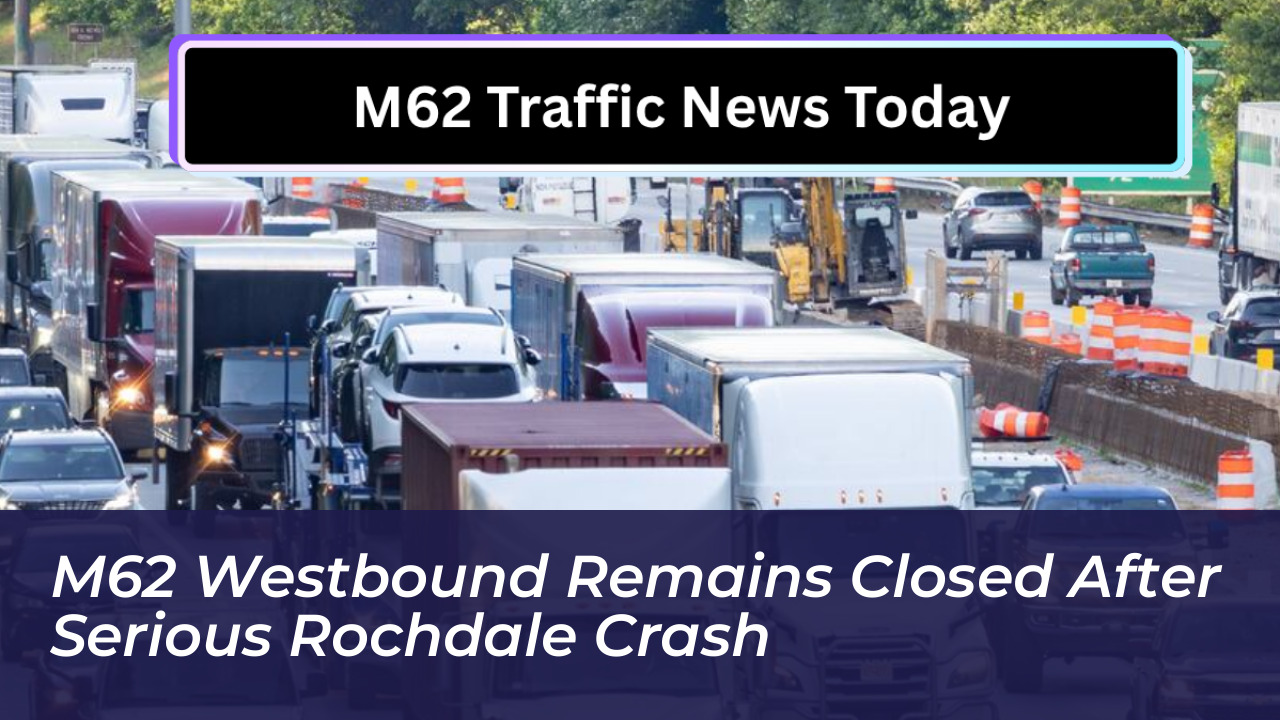 m62 westbound remains closed after serious rochdale crash OlOQ