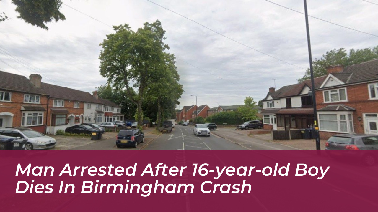 man arrested after 16 year old boy dies in birmingham crash wQ2P