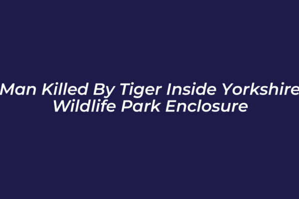 man killed by tiger inside yorkshire wildlife park enclosure vm0F