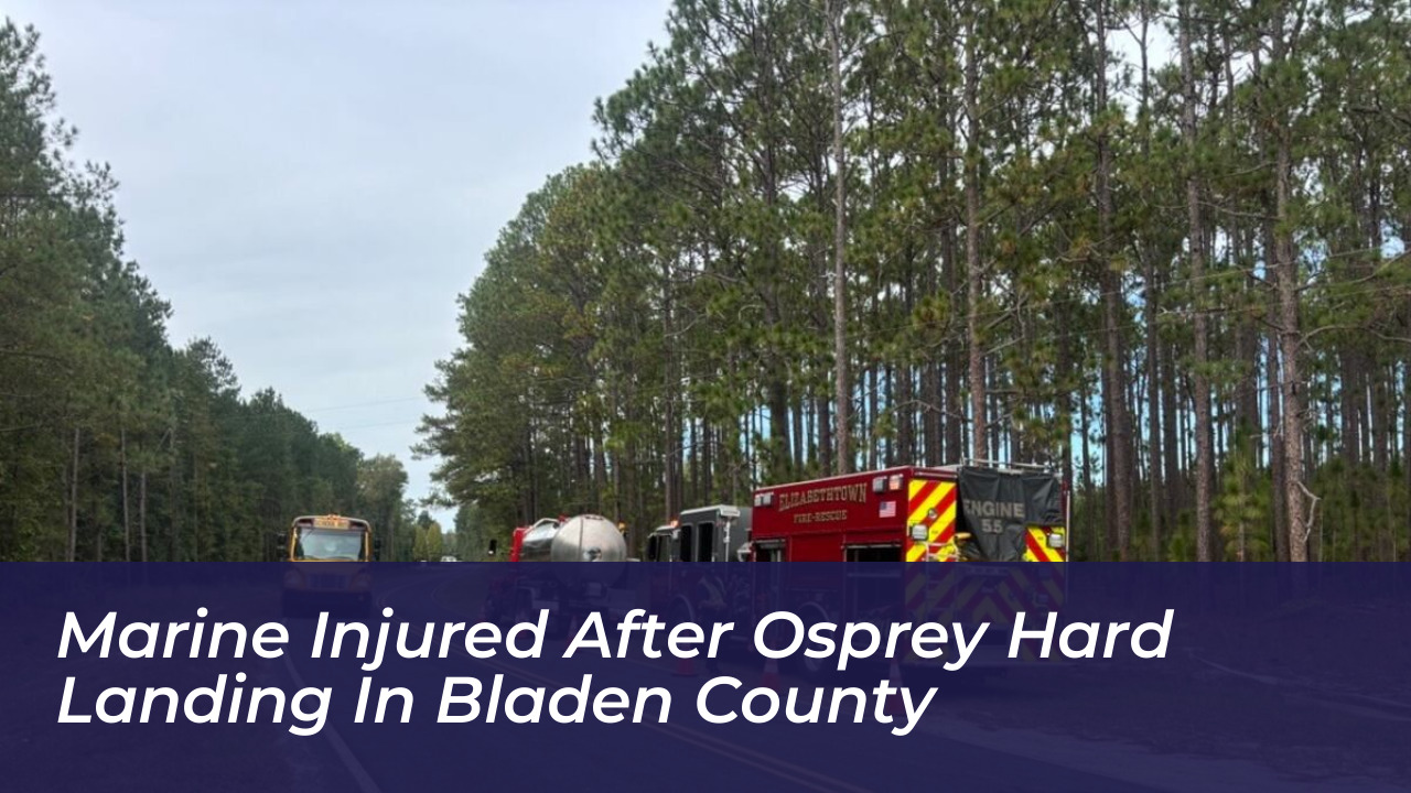 marine injured after osprey hard landing in bladen county cbRd