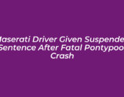 maserati driver given suspended sentence after fatal pontypool crash LUNw