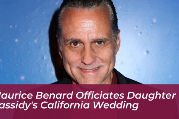 maurice benard officiates daughter cassidys california wedding uENy