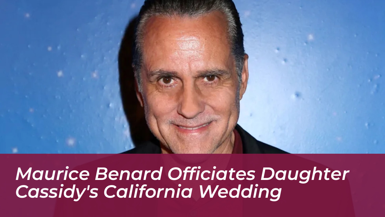 maurice benard officiates daughter cassidys california wedding uENy