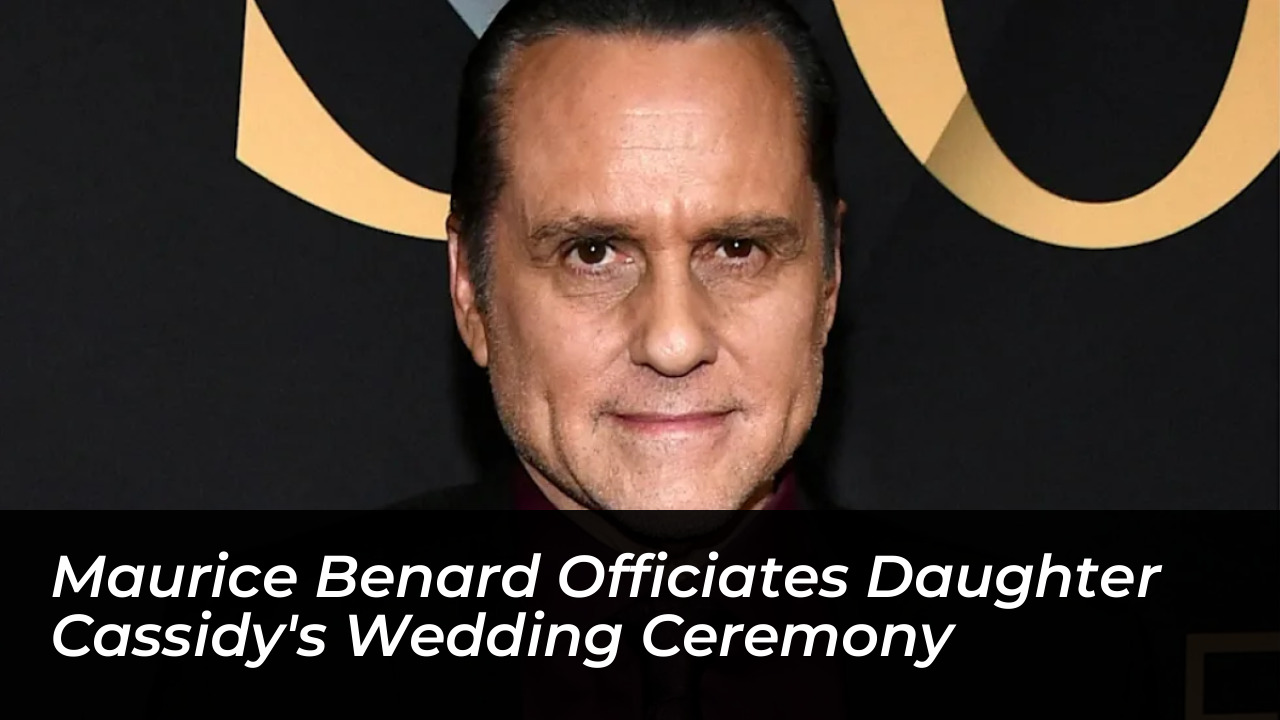 maurice benard officiates daughter cassidys wedding ceremony T9Xy