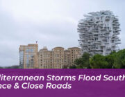 mediterranean storms flood southern france close roads uHLg