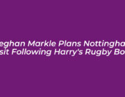 meghan markle plans nottingham visit following harrys rugby boos 4eQP