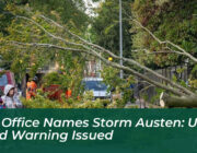 met office names storm austen uk wind warning issued F83R
