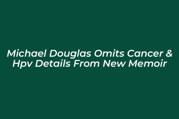 michael douglas omits cancer hpv details from new memoir 0aFS