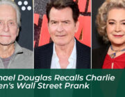 michael douglas recalls charlie sheens wall street prank Q2Aa