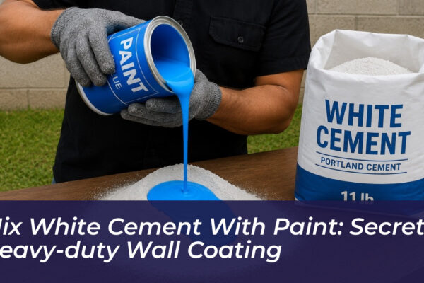 mix white cement with paint secret heavy duty wall coating 9t53