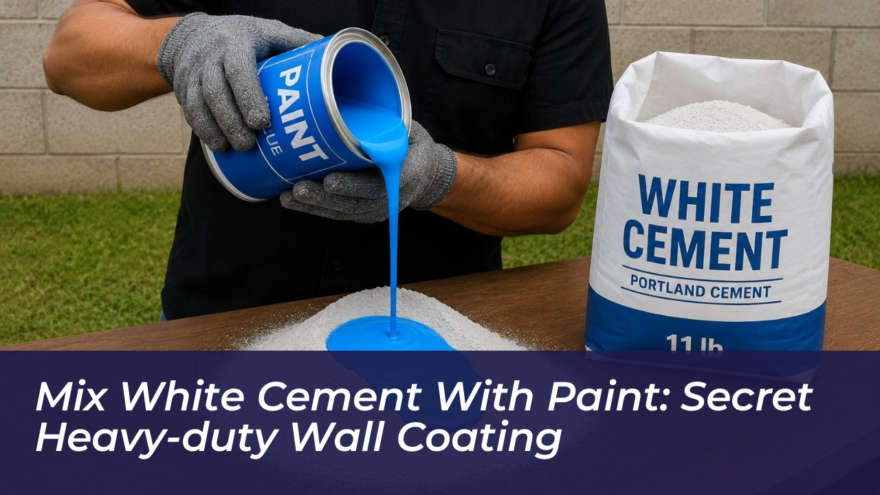 mix white cement with paint secret heavy duty wall coating 9t53