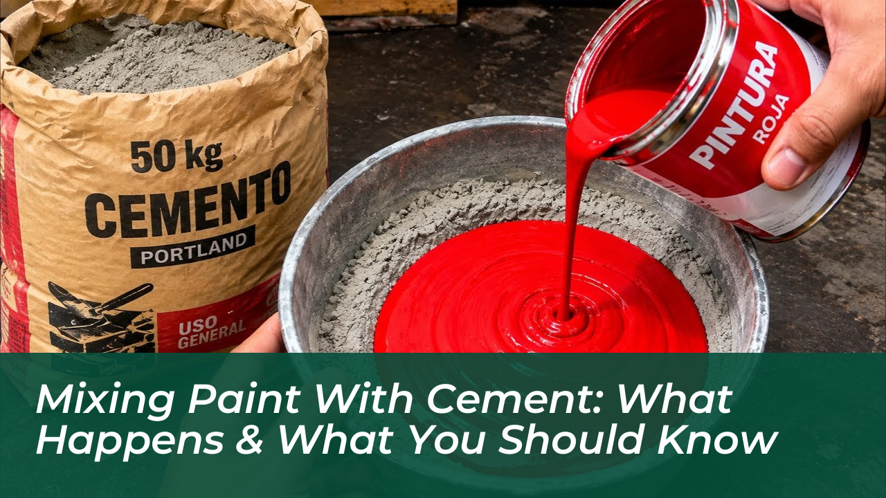 mixing paint with cement what happens what you should know aADC