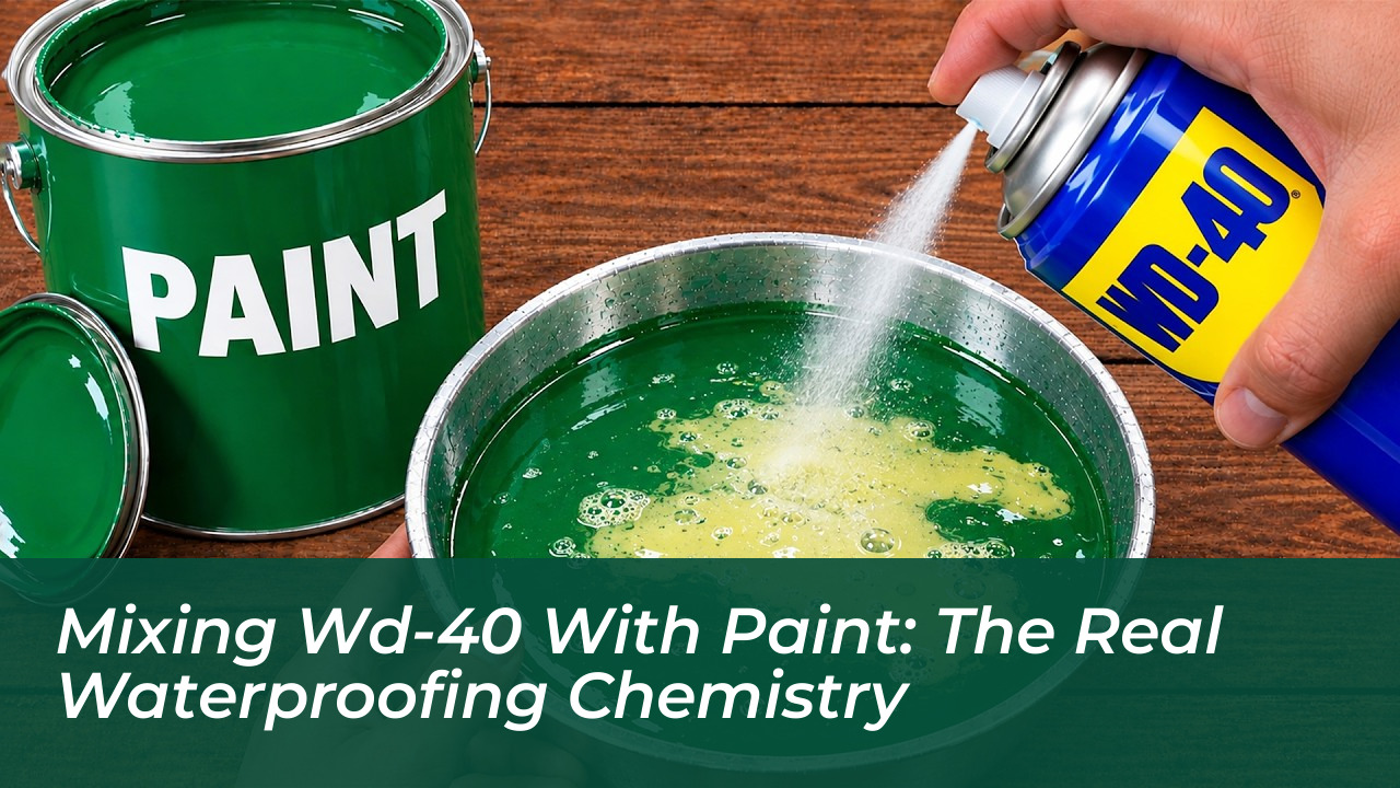 mixing wd 40 with paint the real waterproofing chemistry LcOX