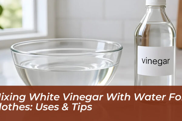mixing white vinegar with water for clothes uses tips AwYM