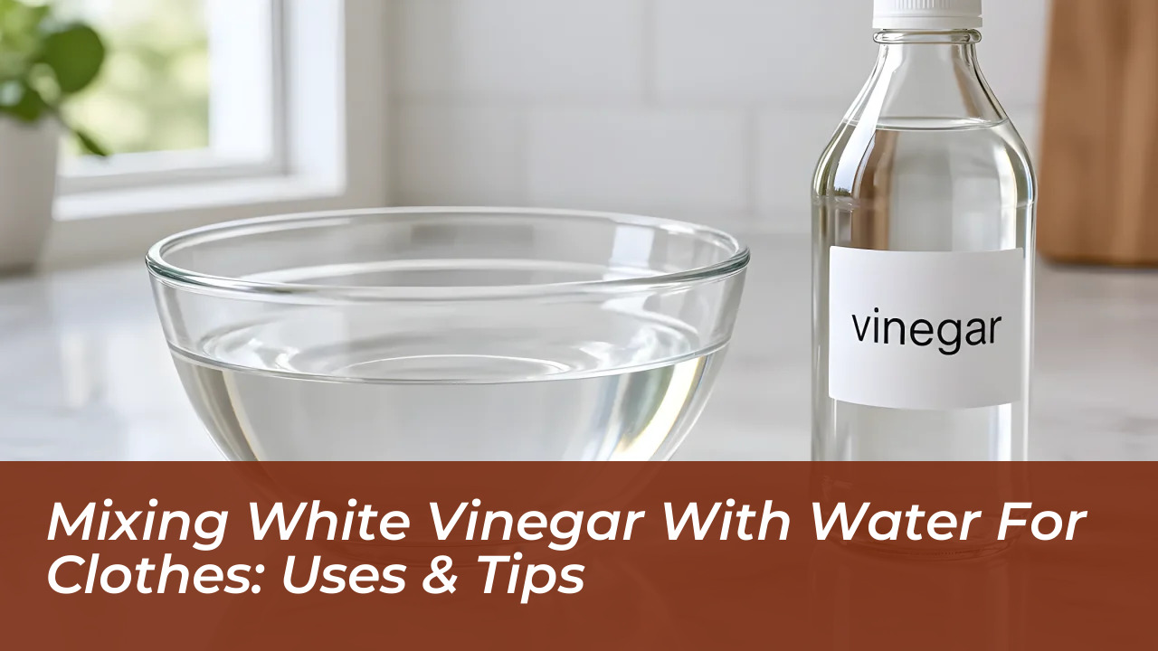 mixing white vinegar with water for clothes uses tips AwYM