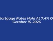 mortgage rates hold at 7 4 on october 15 2026 iZSE