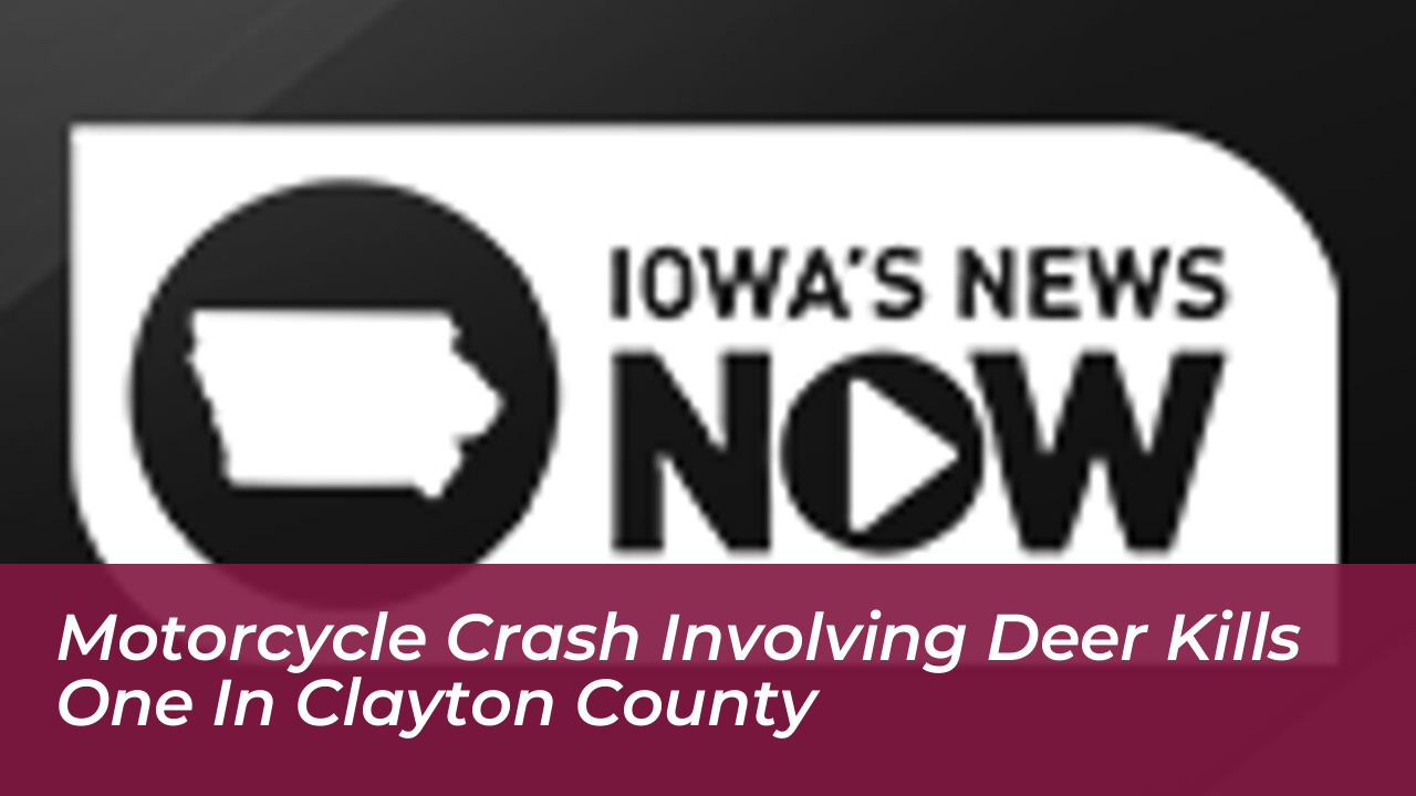 motorcycle crash involving deer kills one in clayton county