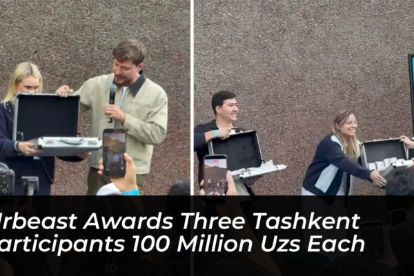 mrbeast awards three tashkent participants 100 million uzs each bzfE