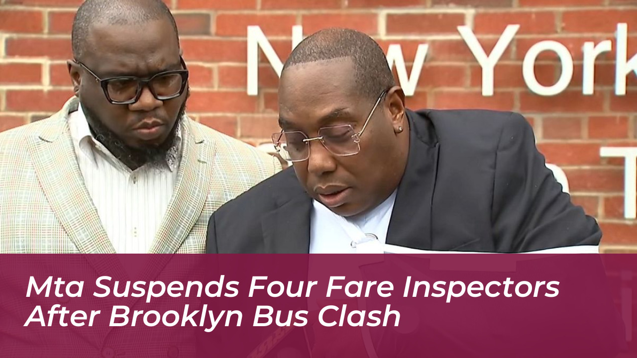 mta suspends four fare inspectors after brooklyn bus clash p0eZ
