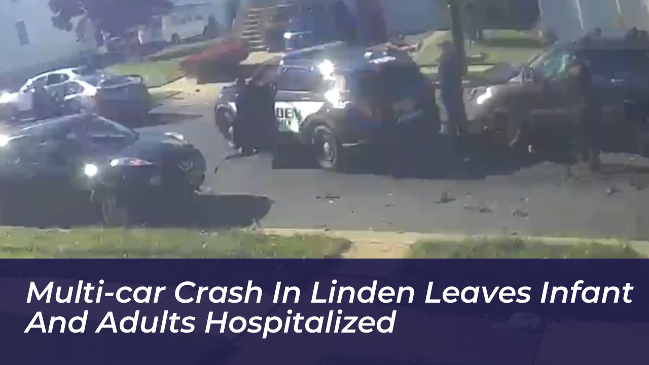 multi car crash in linden leaves infant and adults hospitalized 2uW5