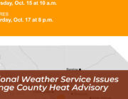 national weather service issues orange county heat advisory oM8S