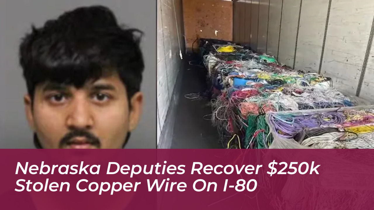 nebraska deputies recover 250k stolen copper wire on i 80 dyuo