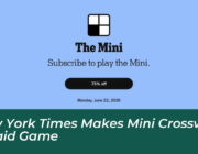 new york times makes mini crossword a paid game tRbX
