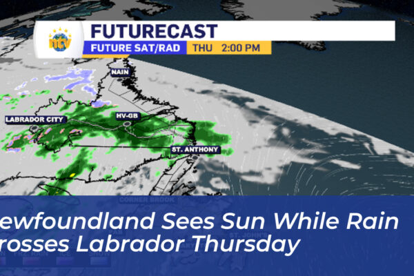 newfoundland sees sun while rain crosses labrador thursday WYlT
