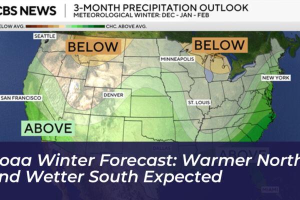 noaa winter forecast warmer north and wetter south expected wOgh