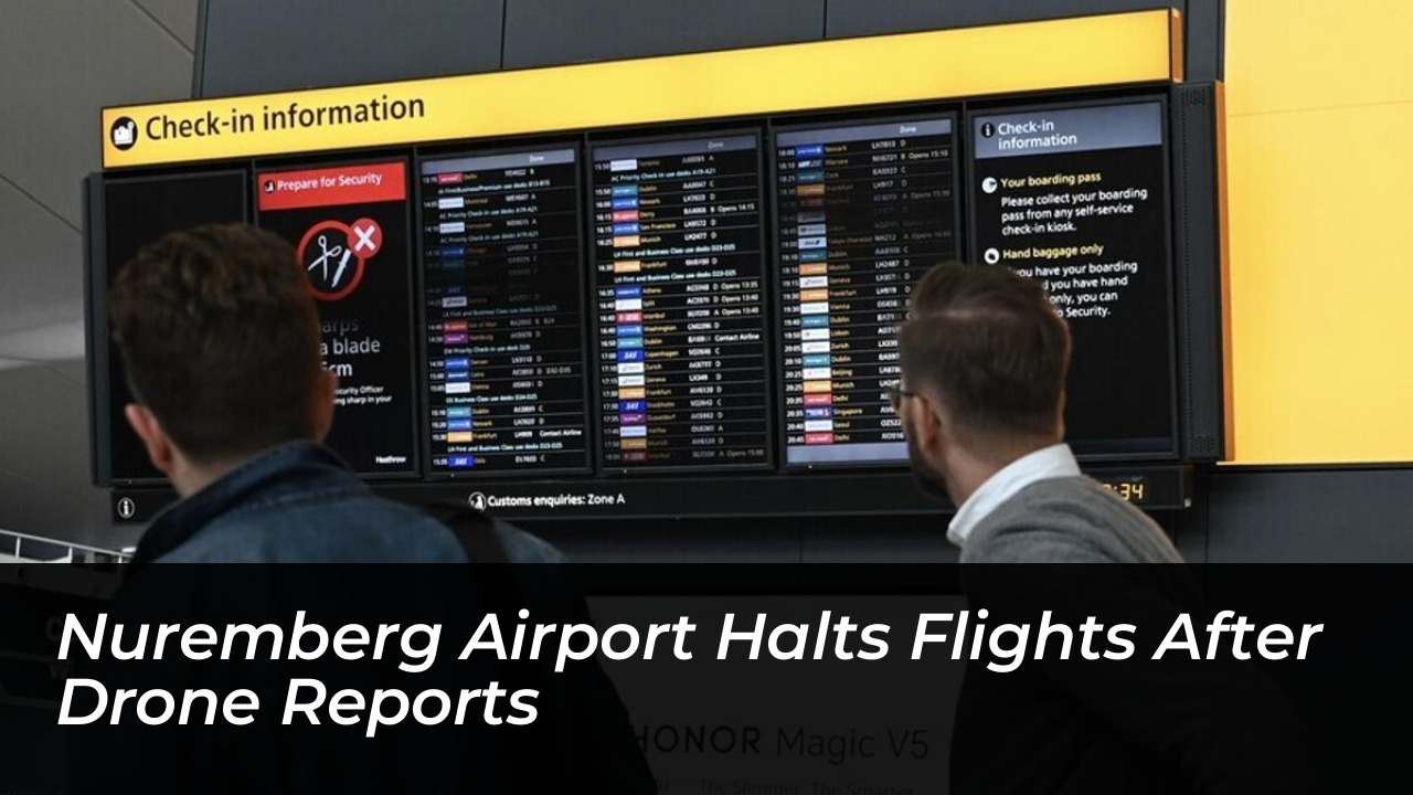nuremberg airport halts flights after drone reports ayAA