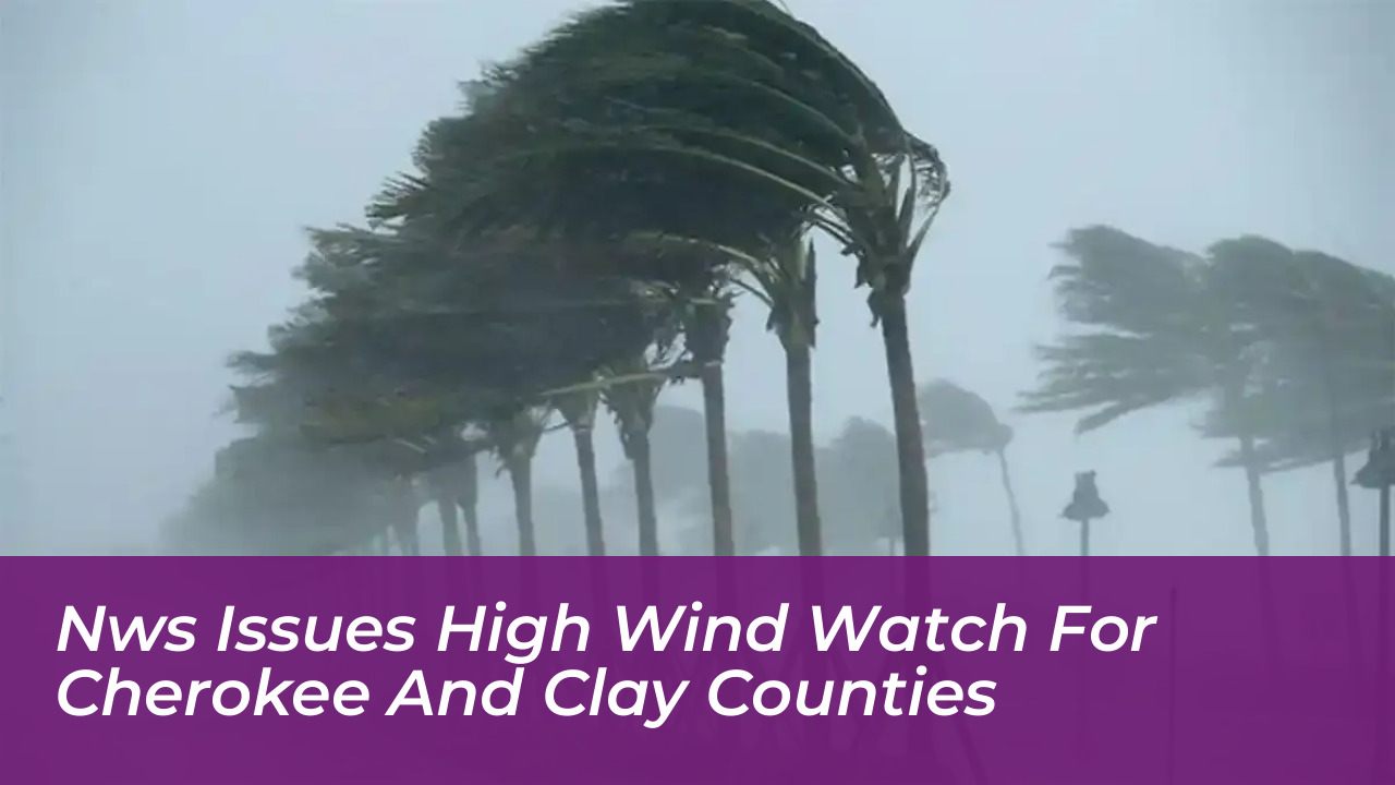 nws issues high wind watch for cherokee and clay counties PEyw