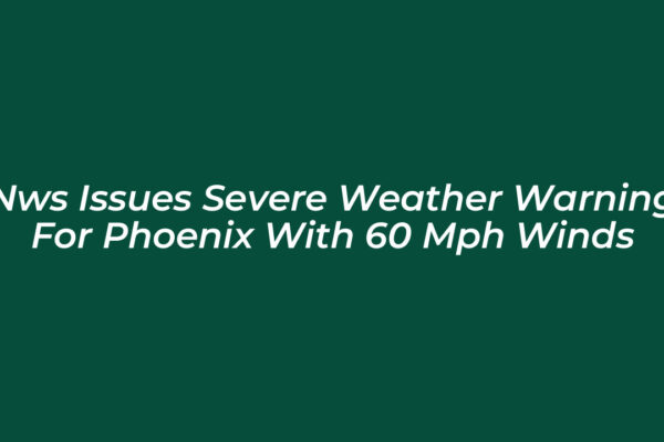 nws issues severe weather warning for phoenix with 60 mph winds 8D59