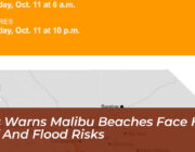 nws warns malibu beaches face high surf and flood risks Dh4s