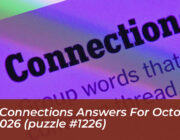 nyt connections answers for october 19 2026 puzzle 1226 RDwr
