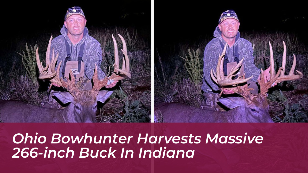ohio bowhunter harvests massive 266 inch buck in indiana