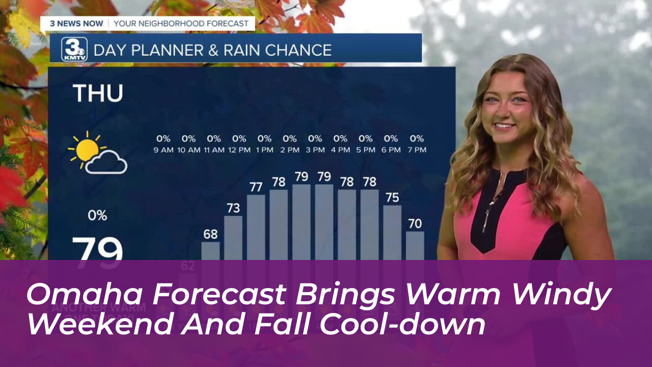 omaha forecast brings warm windy weekend and fall cool down QsQq