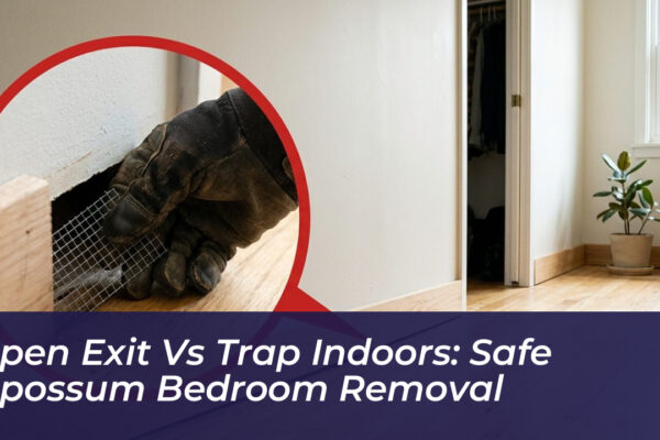 open exit vs trap indoors safe opossum bedroom removal 11mM