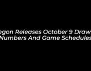 oregon releases october 9 drawing numbers and game schedules RdUr