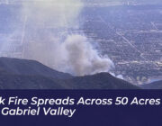peak fire spreads across 50 acres in san gabriel valley SfGN