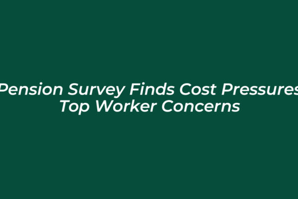 pension survey finds cost pressures top worker concerns RYTk
